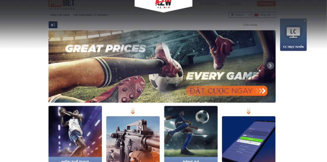 AZWIN giao tổng bóng p88bet giá thầu tốt nhất thị trường